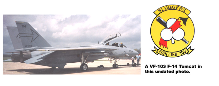 a VF-103 F-14 Tomcat in this undated photo